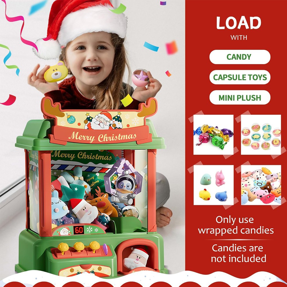 Christmas Claw Machine For Kid - Arcade Toy Vending Machine 评论和价格