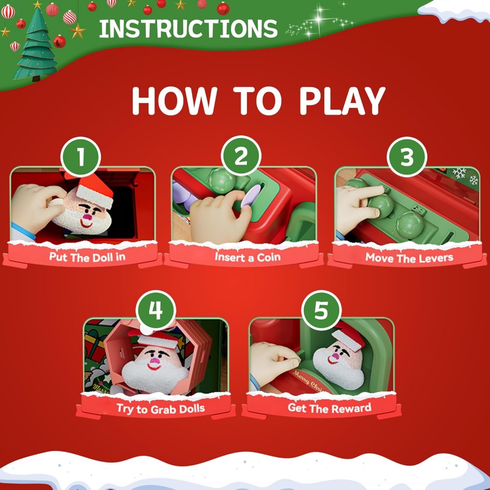 Christmas Claw Machine For Kid - Arcade Toy Vending Machine 评论和价格