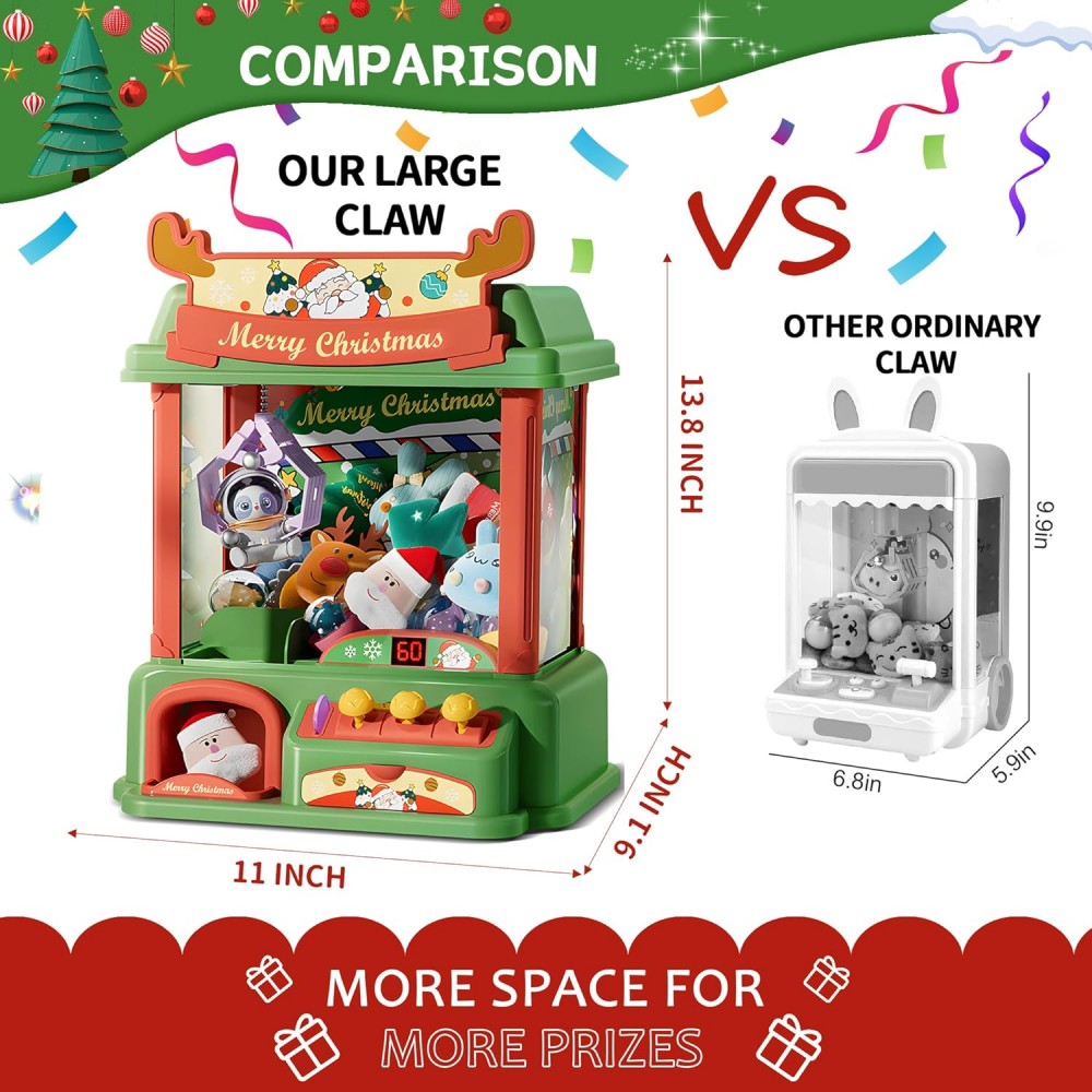 Christmas Claw Machine For Kid - Arcade Toy Vending Machine 评论和价格